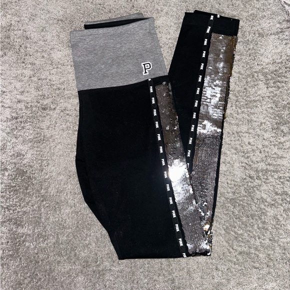 PINK Victoria's Secret Pants - VS PINK Sequin Leggings NWOT ✨